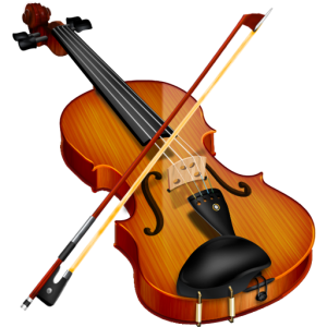 Violin and bow PNG-12843